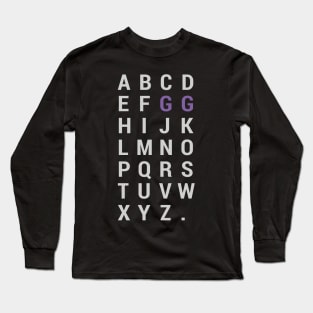 GG Alphabet Good Game Long Sleeve T-Shirt